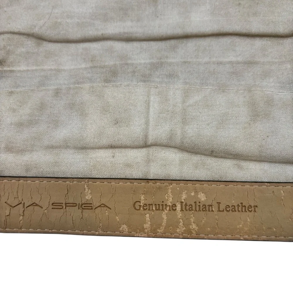 Vintage Ladies Via‎ Spiga Brand Genuine Leather Belt Green Size Medium